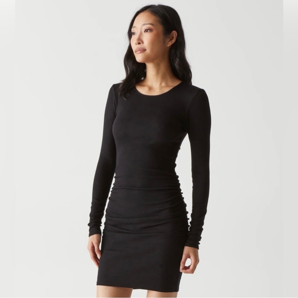 MICHAEL STARS ANTHROPOLOGIE NWT JORDAN RIBBED MINI DRESS - Picture 8 of 15
